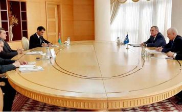 Встреча в МИД Туркменистана с Генеральным секретарем СНГ