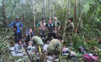 Четверо детей найдены живыми в джунглях спустя 40 дней