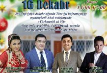 Täze ýyl baýramy mynasybetli Ahal welaýatynda konsert geçiriler