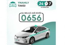 «Ynamly taksi» hyzmatynyň bahasy arzanlady