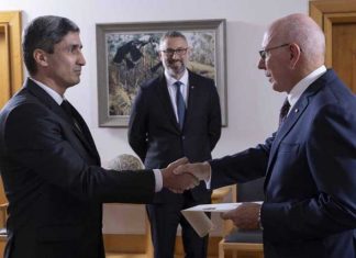 Вручение верительных грамот Посла Туркменистана Генерал-губернатору Австралийского Содружества