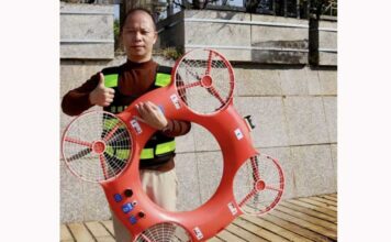 В Китае создали летающий спасательный круг