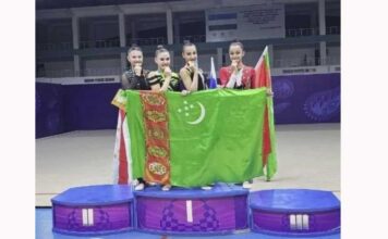 Туркменские гимнастки завоевали 29 медалей на международном турнире «merry caravan» в Ташкенте