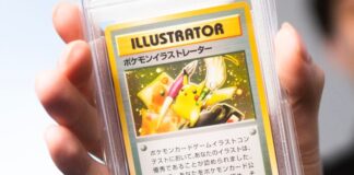 Pokémon karty 16,5 million dollara satyldy