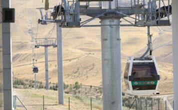 В Ашхабаде реконструируют канатную дорогу