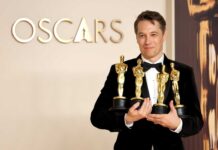 Oskar heýkeljikleri gujagyna sygmady