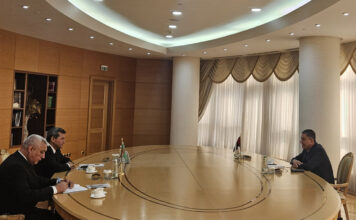 Встреча Министра иностранных дел Туркменистана с Послом Государства Палестина