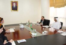 Türkmenistan bilen BAE-iň arasyndaky hyzmatdaşlygyň möhüm meseleleri ara alnyp maslahatlaşyldy