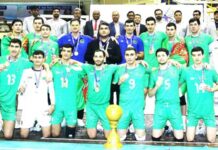 International success: The national team won the volleyball tournament in Dhaka