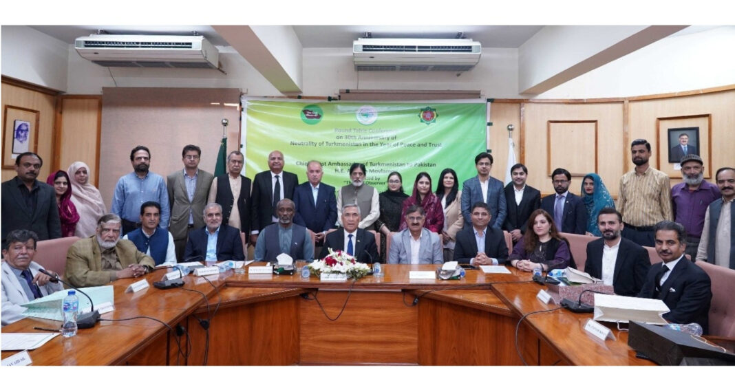 Yslamabatda Türkmenistanyň hemişelik Bitaraplygynyň 30 ýyllygy mynasybetli tegelek stol geçirdi1