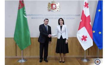 Переговоры глав внешнеполитических ведомств Туркменистана и Грузии