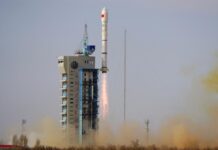 China launches three new satellites into space