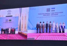 Türkmen-özbek serhetýaka söwda merkezi dabaraly açyldy