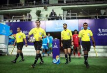 Referees from Turkmenistan officiated at the U-17 Asian Cup qualifying match