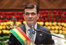 Boliwiýanyň Prezidenti kasam kabul etdi