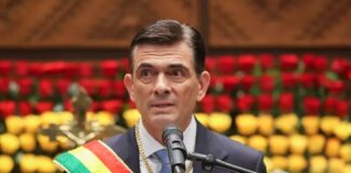 Boliwiýanyň Prezidenti kasam kabul etdi