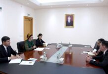 A meeting with the Deputy Head of the ICRC Regional Delegation in Central Asia was held at the MFA of Turkmenistan