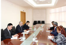 Türkmenistanyň DIM-de Hindistan Respublikasynyň Adatdan daşary we Doly ygtyýarly Ilçisi bilen duşuşyk