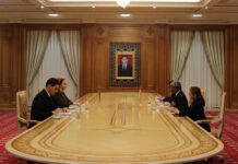 Türkmenistanyň Mejlisinde Hindistan Respublikasynyň Türkmenistandaky Ilçisi bilen duşuşyk geçirildi