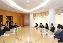 Türkmenistanyň DIM-de Koreýa Respublikasynyň Daşary işler ministriniň ýörite wekili bilen duşuşyk geçirildi