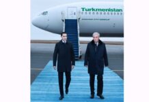 Hormatly Prezidentimiz Serdar Berdimuhamedowyň Gazagystan Respublikasyna döwlet sapary başlandy