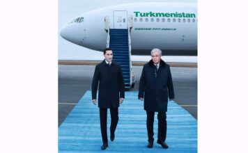 Начался государственный визит Президента Туркменистана в Казахстан