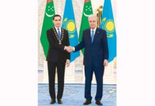 Türkmen-gazak gatnaşyklary – dost-doganlygyň aýdyň nyşany