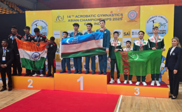 Туркменские акробаты выиграли восемь бронзовых медалей на азиатском чемпионате