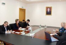 Türkmenistanyň DIM-nde «FIT International» amerikan kompaniýasynyň ýolbaşçysy bilen duşuşyk geçirildi