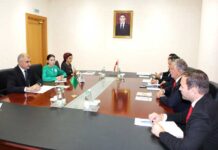 Türkmenistanyň DIM-de “Parahatçylyk we sport” halkara guramasynyň Prezidenti we esaslandyryjysy bilen duşuşyk geçirildi