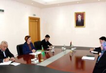 Состоялась встреча с Чрезвычайным и Полномочным Послом Государства Палестина в Туркменистане
