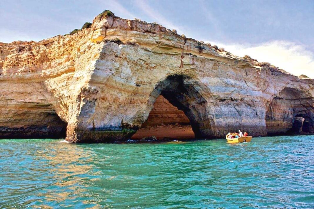 benagil sea cave portugal-seaside