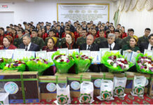 Türkmen döwlet binagärlik-gurluşyk institutynda Döwlet bäsleşiginiň ýeňijilerini sylaglamak dabarasy geçirildi