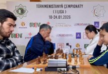 В Ашхабаде стартовала Первая лига Чемпионата Туркменистана по шахматам