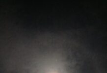 Lunar halo or 22° halo