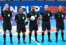 A referee from Turkmenistan officiated at the Asian Futsal Cup match