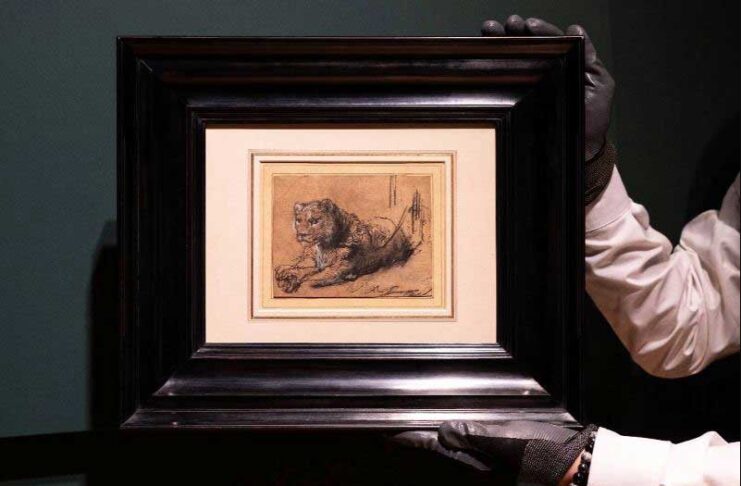 Rembrandtyň «Dynç alýan ýaş ýolbarsy» 17,9 million dollara satyldy