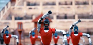 Robotlaryň sazlaşykly tansy