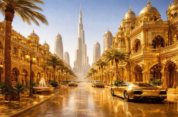 Dubaýda dünýäniň ilkinji “altyn köçesi” gurlar