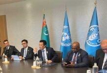 Birleşen Milletler Guramasynyň Azyk we oba hojalyk guramasynyň Baş direktory bilen duşuşyk