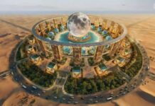 Ýerde äpet Aý gurulýar