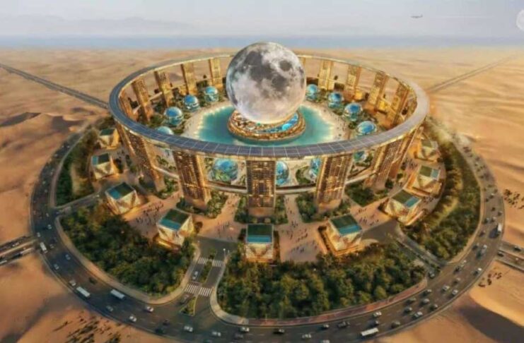 Ýerde äpet Aý gurulýar