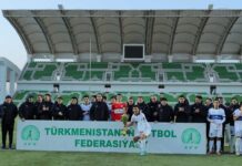 Turkmenistan Football Federation Cup The Arkadag team won the trophy for the second year in a row