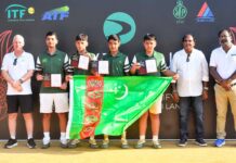 Юные теннисисты Туркменистана вошли в топ-4 Азии на квалификации Кубка Дэвиса U16