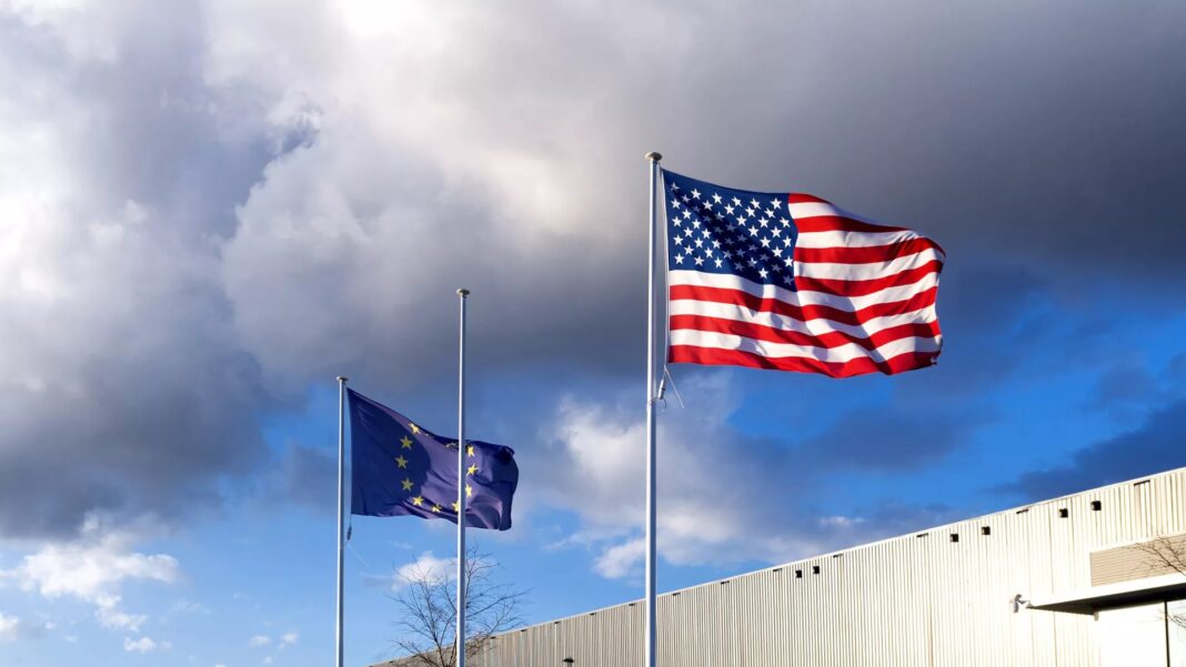 europe usa flags
