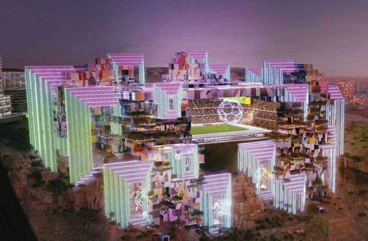 Saud Arabystanynyň täze äpet stadiony