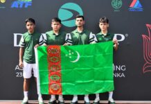 Туркменские теннисисты уверенно стартовали на отборе Кубка Дэвиса U16 в Коломбо