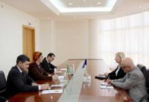 Ýewropa Bileleşiginiň Türkmenistandaky Ilçisi bilen duşuşyk geçirildi