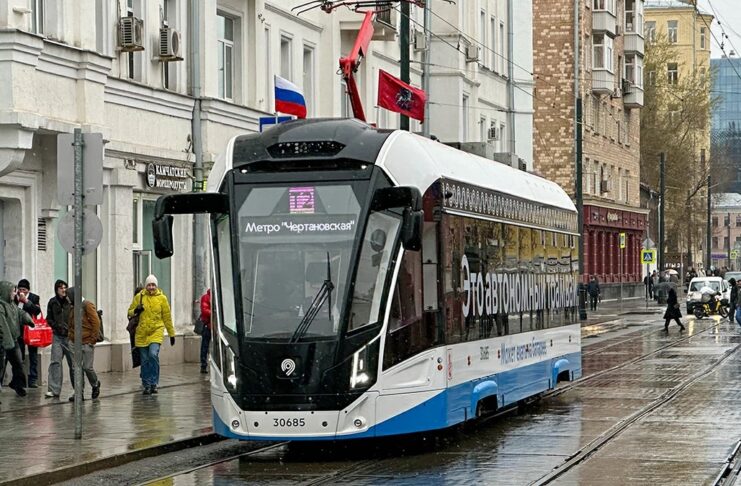 Moskwada dünýäniň iň uzyn tramwaý ugry açyldy