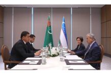 Türkmenistanyň Mejlisiniň wekilleri Özbegistan Oliý Majlisiniň Senatynyň Başlygynyň orunbasary bilen duşuşdy